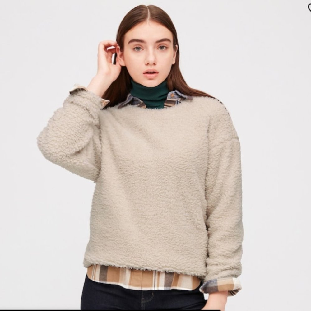 Uniqlo PILE-LINED FLEECE PULLOVER